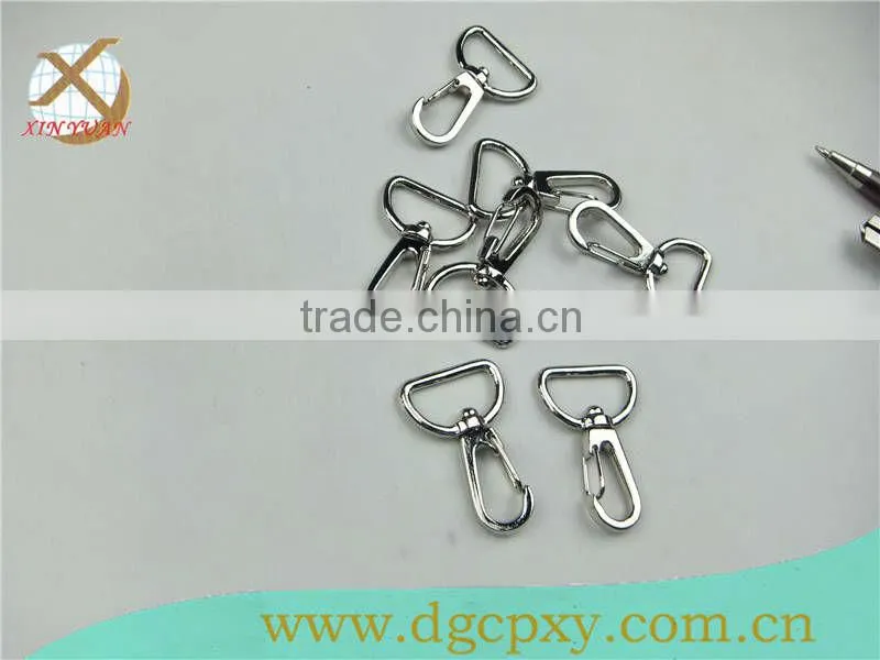 nickel swivel bolt chian snap hook for bags