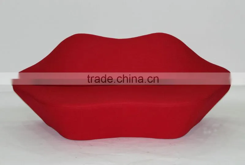 Home furniture living room red lip sofa