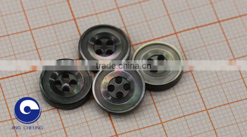 OEM black mother of pearl sea shell button