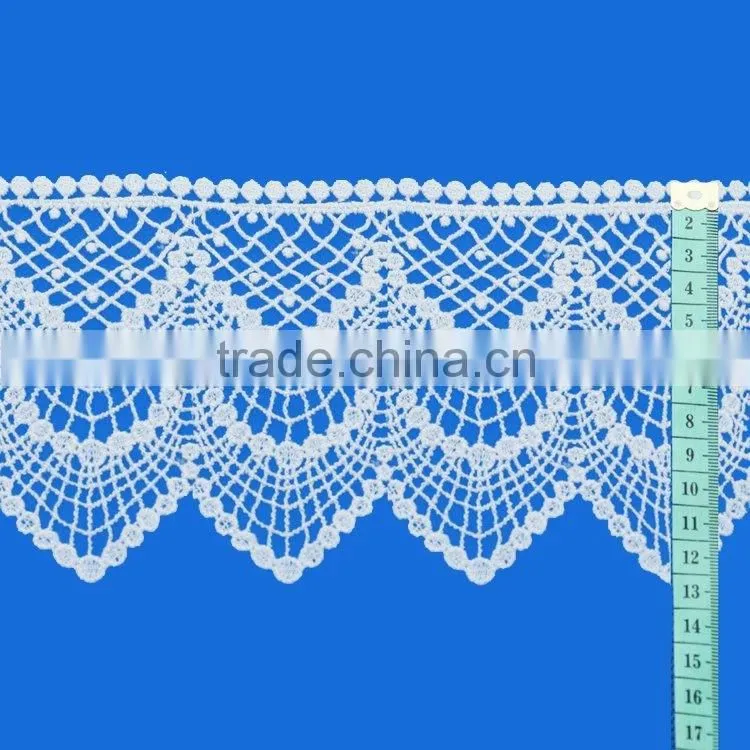 Latest women garment collar design detachable cotton lady crochet neck applique embroidery patch for clothing