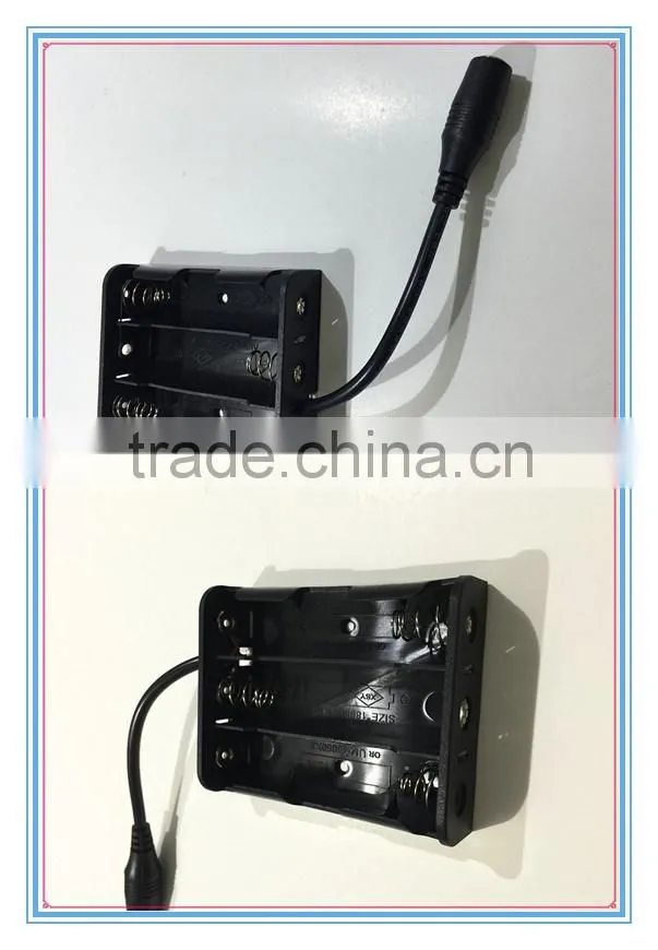 9V Battery Holder Box Case With Female 5.5*2.1 DC Plug For Ardurino Cable Assembly