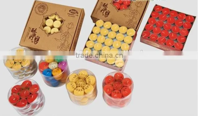 Tea Light Candles with Transparent Plastic Cup