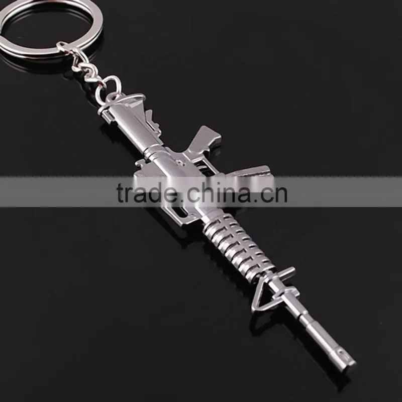 Gun Keychain rob game Cross Fire props imitation guns Keychain creative Keychain
