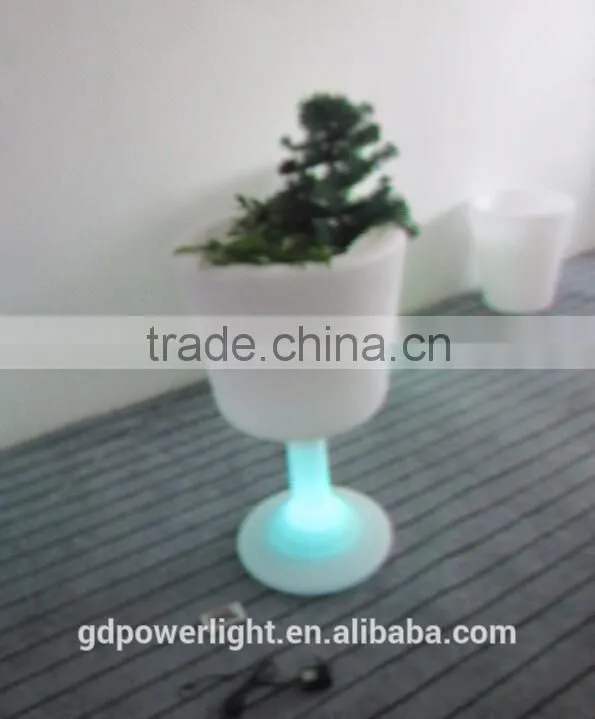 PE plastic Flowerpot with LED light YXF-4576A