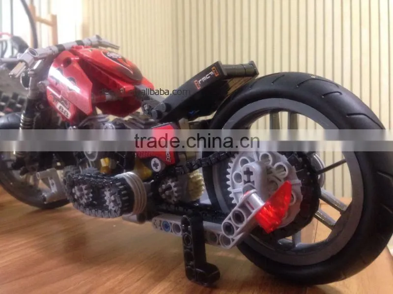 Decool Bricks Toys 378pcs Transport Series Technic Motorcycle 3354 Sets Educational DIY Toys for children