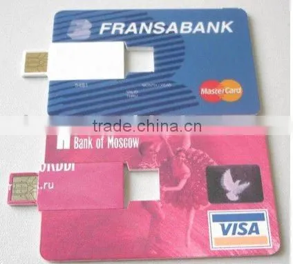 Promotional Custom Logo usb Card, 100% Real Capacity Credit Card usb 2.0, Cheapest Factory