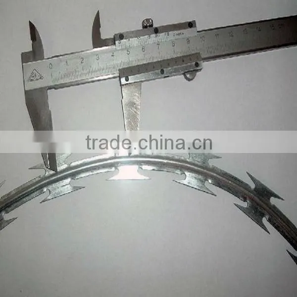 Galvanized razor barbed wire with competitive price(manufacturer)