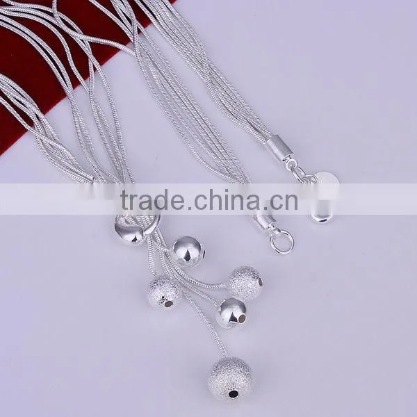 2014 2013 popular lariat necklace with magnetic beads