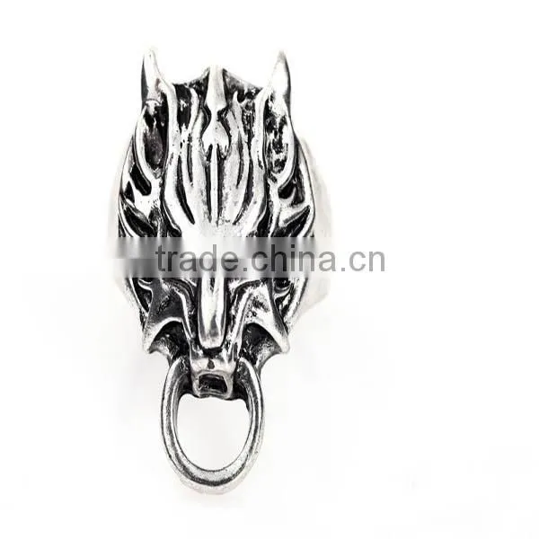 Hot sale alloy punk rings, wholesale skull ring