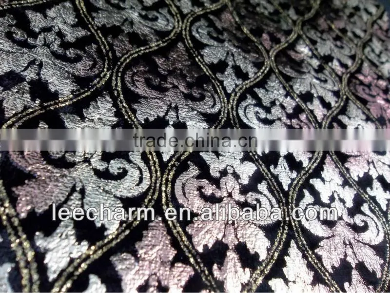 Polyester Printed Multicolor Metallic Fabric