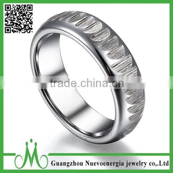 High quality sales promotion tungsten men wedding rings fashion men ring jewelry wholesale