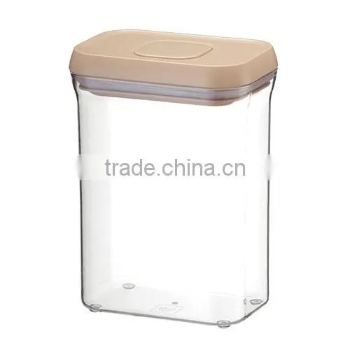 Plastic fresh sealed cans, PS sealed can AS PS airtight container,clear candy can