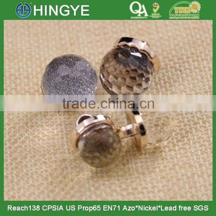 New arrival shining crystal acrylic buttons 15770