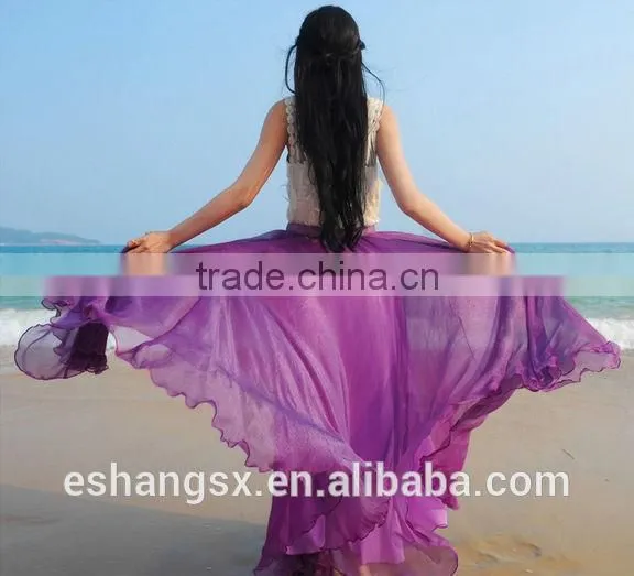 Ladies chiffon Bohemian long style dress