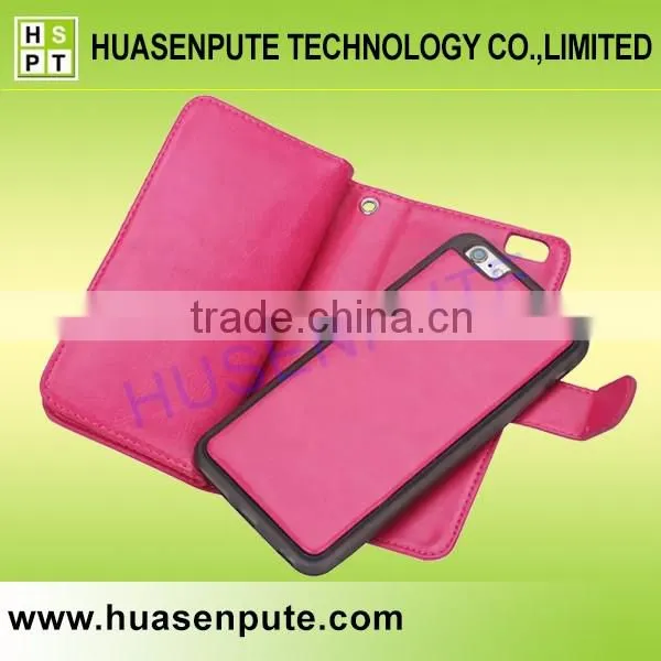 Book Wallet Flip Leather Cell Phone Case For Iphone 6 9 Card Slots Leather Mobile Case