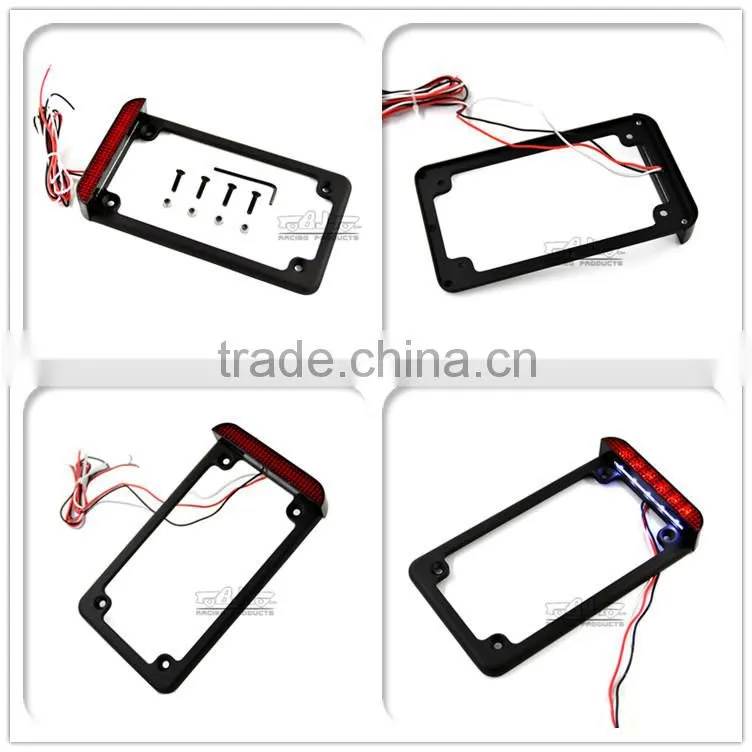 BJ-LPL294-002 Customized Motorbike License Frames Motorcycle License Plate LED for Harley