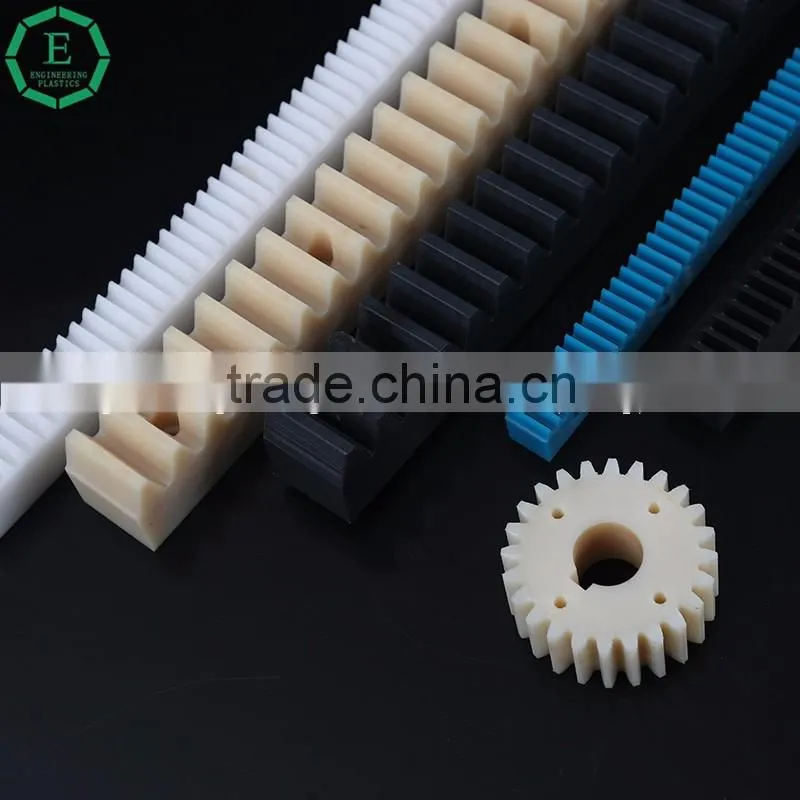 Flexible plastic MC nylon rack gear nylon gear rack and pinion