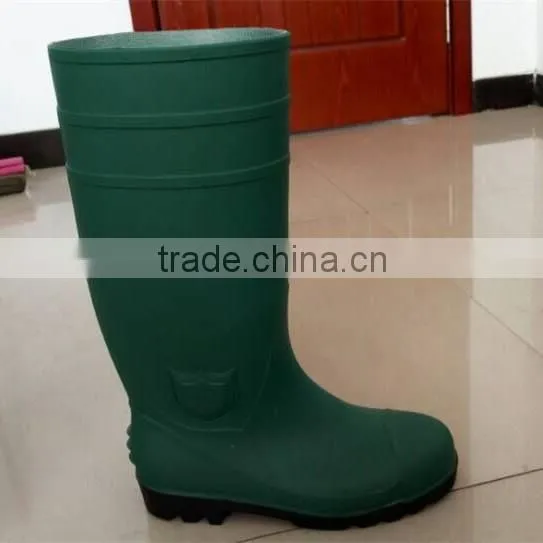 Good quality safety rain boot with steel toe cap