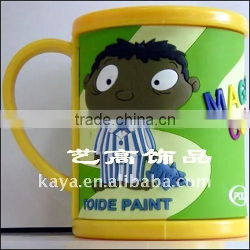Custom ABS custom 3d cups with pvc cover