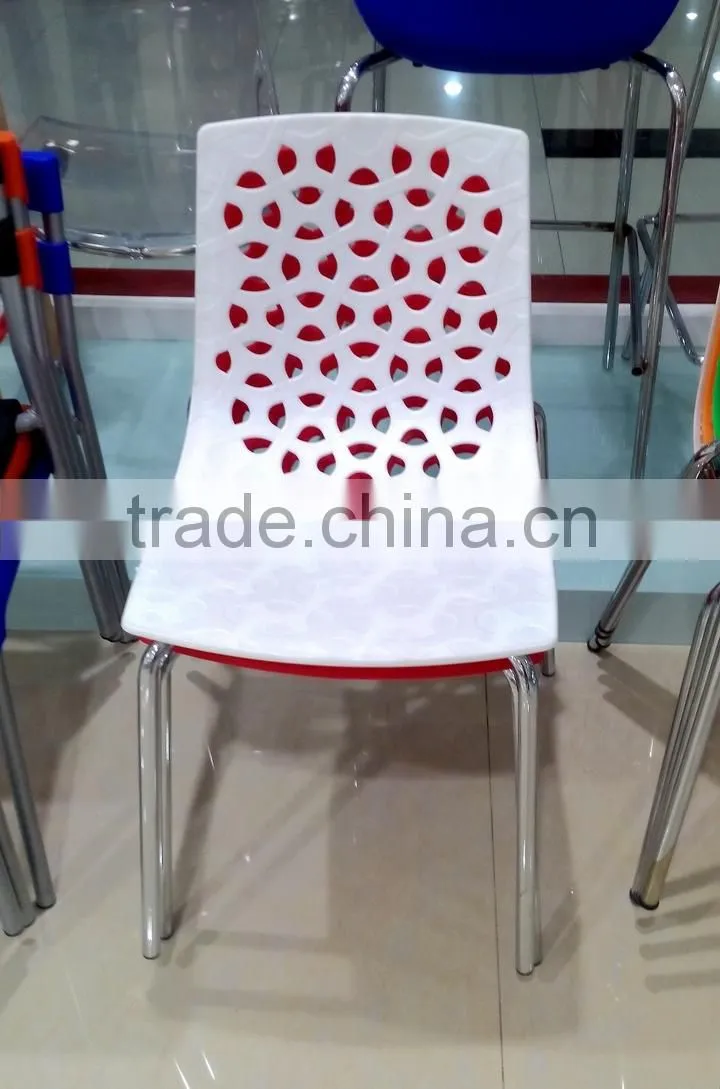 Modern stacking plastic chair without arm ,cafe chair HYH-9108