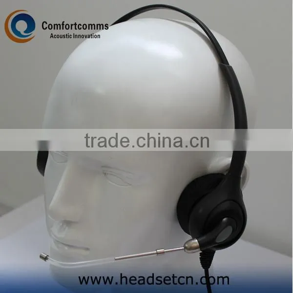 VOIP Computer Headsets with PLT Compatible Quick Disconnect/QD