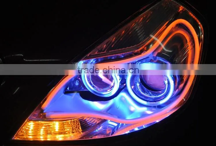 30cm 45cm 60cm 85cm Dual Color Yellow White Auto Flexible Led Drl daytime running light