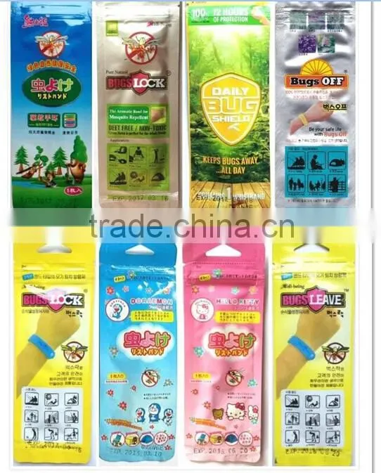 J217 colorful printed LOGO custom wristbands wholesale anti mosquito bracelet