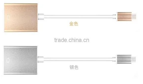 Type C USB to VGA Cable Audio Aluminum alloy shell