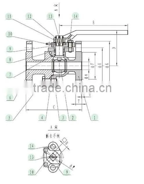 2PC FLANGED BALL VALVE(JIS) 10K SS304/316