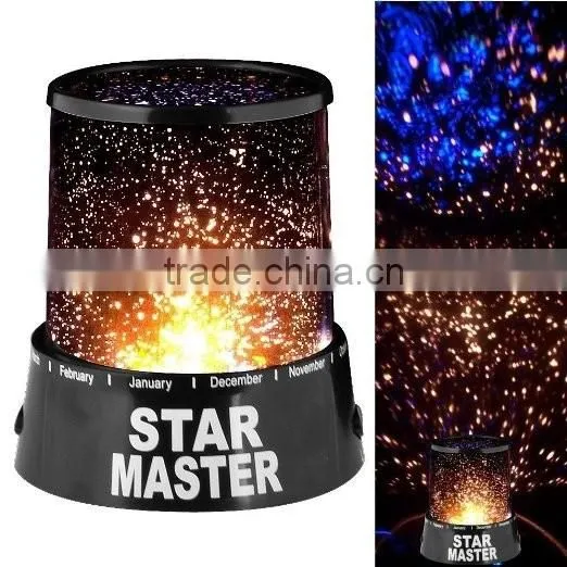 2016 Amazing 4.5V LED Star Light Star Master Night Romatic Gift Cosmos Star Sky Master Projector Starry Night Light Lamp