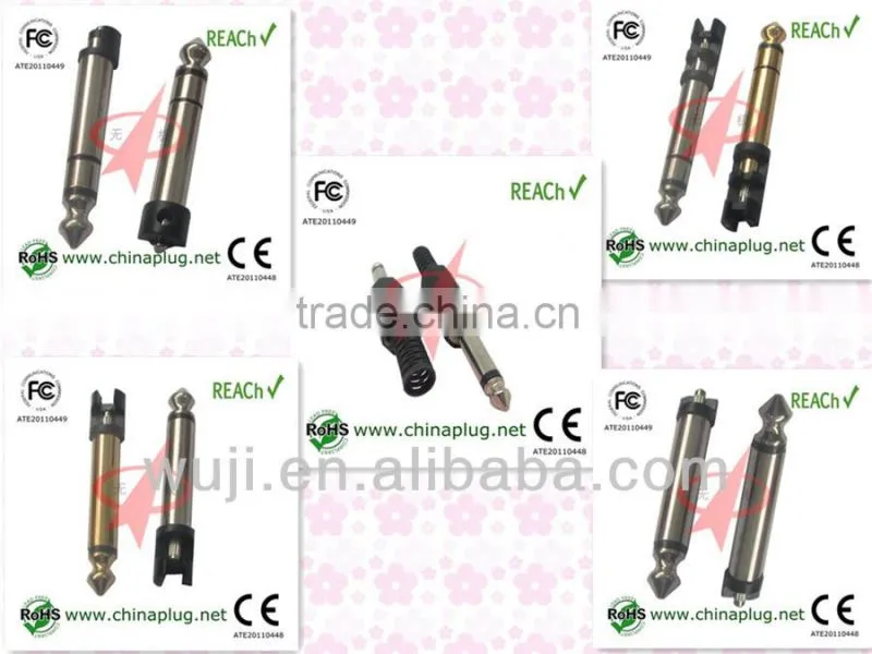 Easy used audio earphone connectors