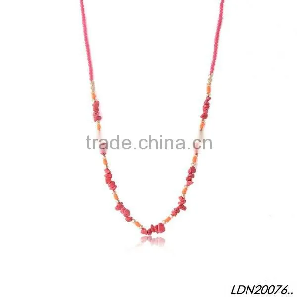 Gold rhinestone resin pendant necklace