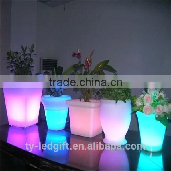 party led flower pot outdoor wedding decoration led flower pot