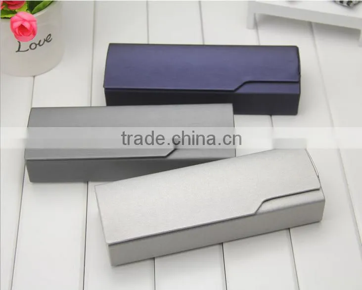Custom PU leather fancy personalized Folding Reading Glasses Case from China factory