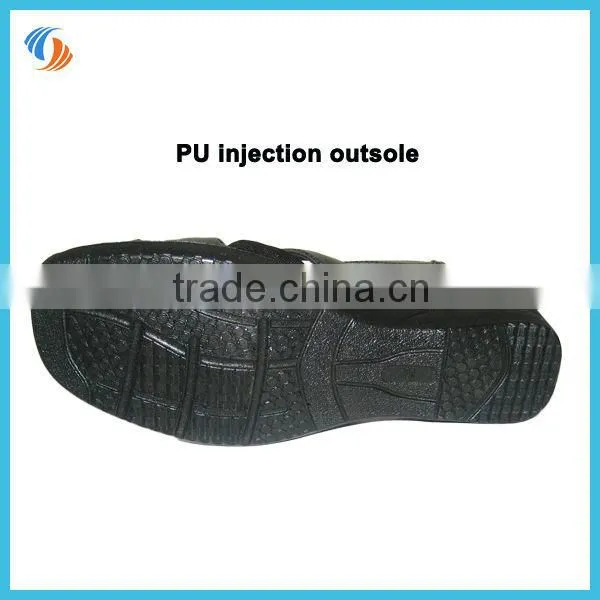 Women Summer PU Shoes Sandals Black/Gold Air Cushioned