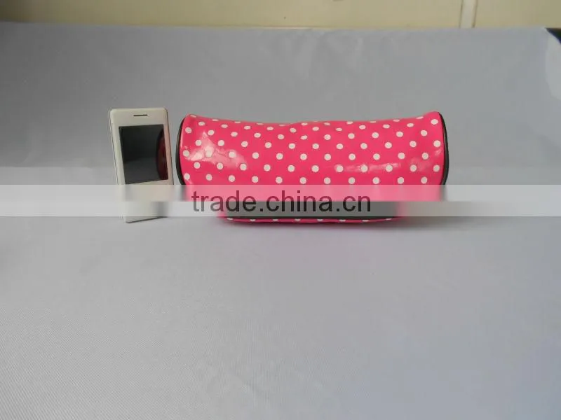 Dot design girls pvc cosmetic bag