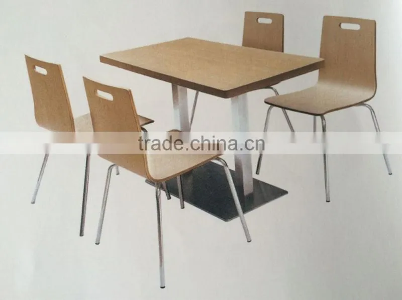 Metal Frame Fastfood Dining Seats & Table
