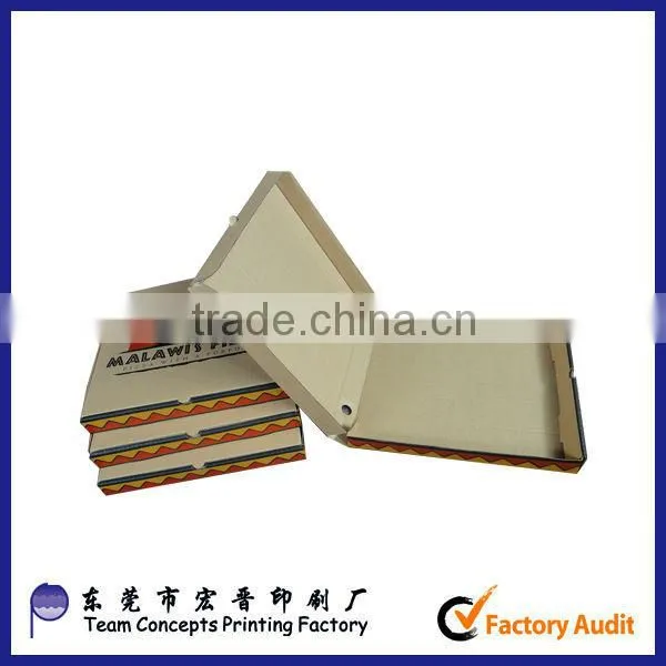 paper white design pizza box cartons