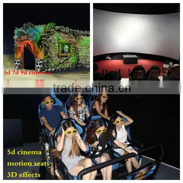 mini motion 5D cinema including the outside cabin/box