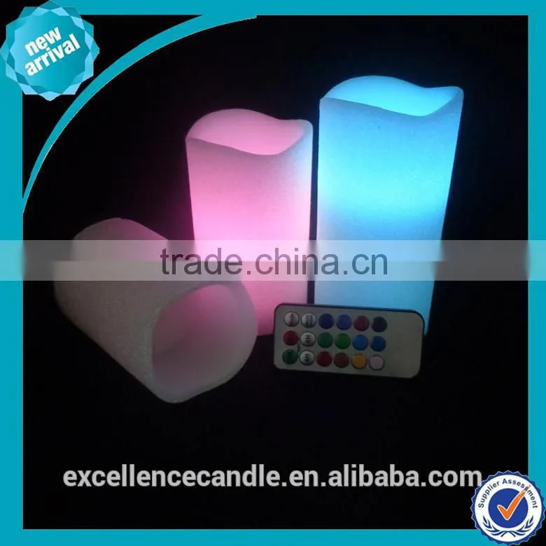 high quality remote control led light candle with colorful lights