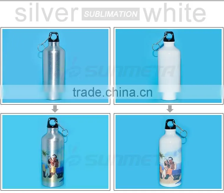 Sublimation Aluminium Sports Water bottle 400 ML 500ml 600ML