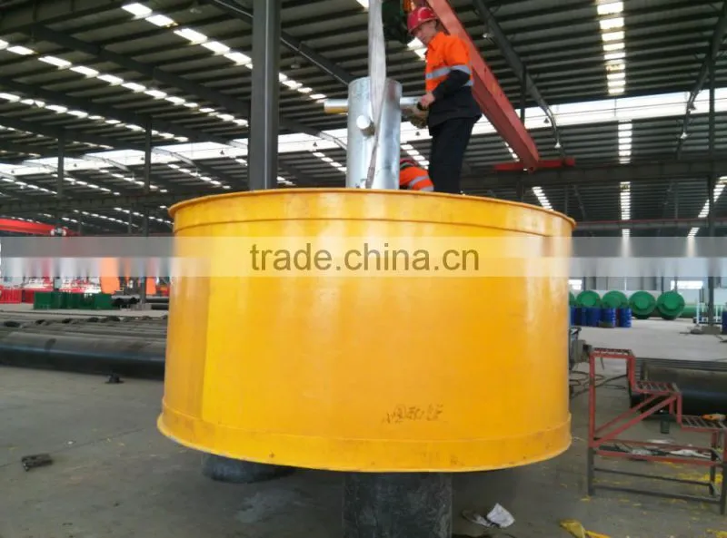 Polyethylene mooring buoy