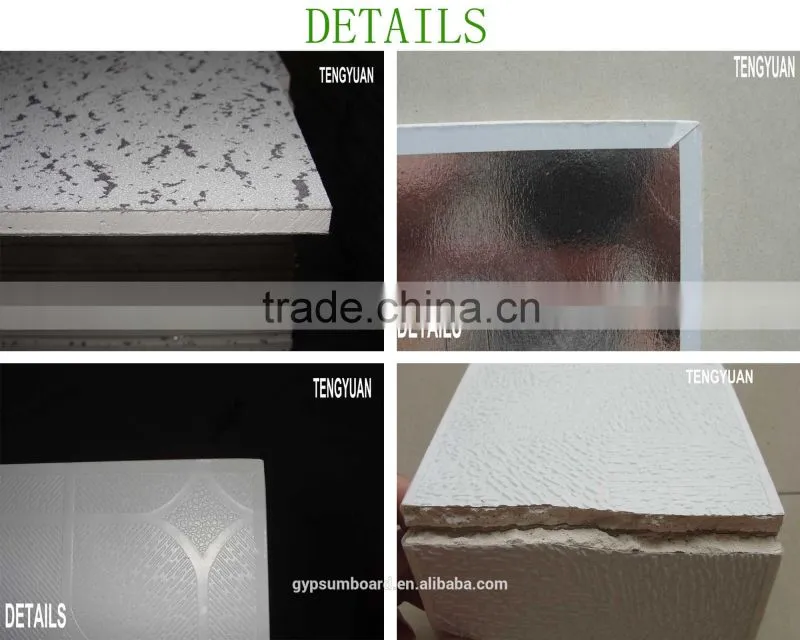 Perforated plaster ceiling board for office and meeting room
