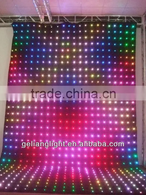 High Quality fireproof curtain / Flexible soft led decoration curtain