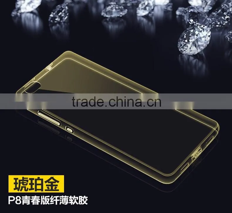 Ultra Thin Colorful TPU Case For Huawei P8/P8 Lite cases Mobile Phone Cases