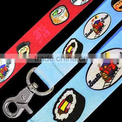 High quality adjustable cheap lanyard with carabiner hook