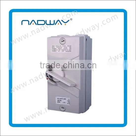 Weatherproof isolating switches Nadway