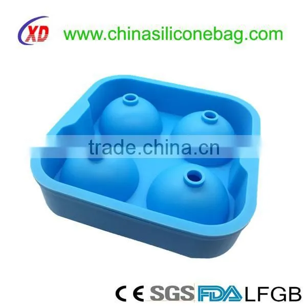 cheap silicone ice cube ball rubber ball shaped cube tray