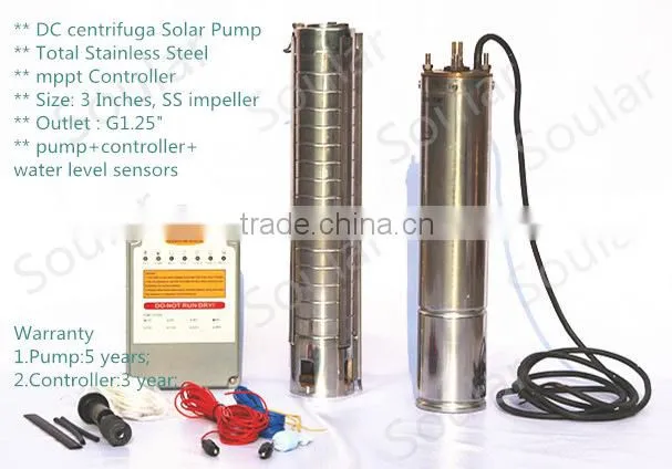 Best Submersible Solar Pump Price ( 1300w-6.6m3/hr - 158m )