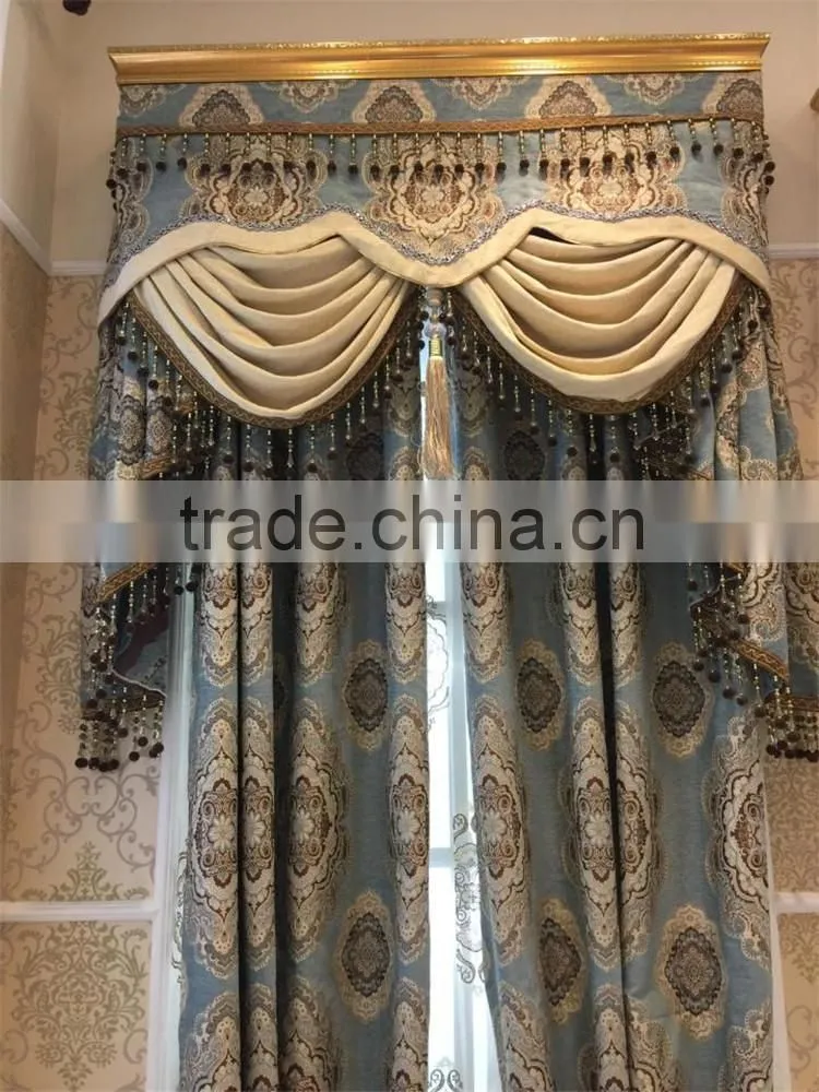 China wholesale readymade curtain,royal design remote control curtain